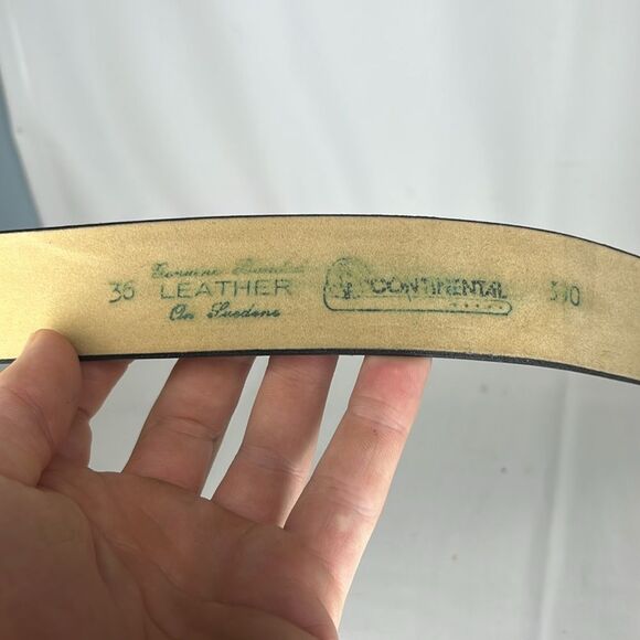 CONTINENTAL TOOLED LEATHER BELT FTL-05-165 - Picture 4 of 4